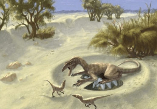 오비랍토르과 수각류의 복원도. Credit: Doyle Trankina and Gerald Grellet-Tinner